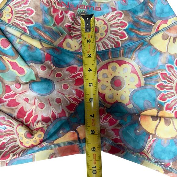 Niyama Leggings Small Multicolor Floral Bohemian Hippie Boho - Picture 11 of 11